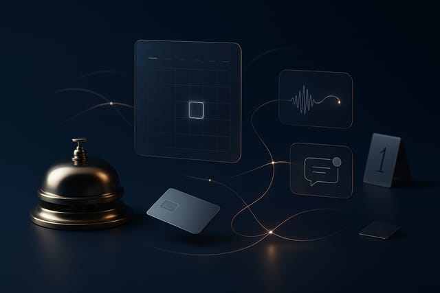 AI receptionist supporting small business front desk conversations