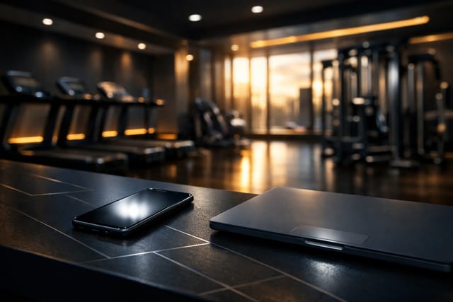 Fitness studio members using gym equipment in a bright UK gym, illustrating member reactivation and retention automation.