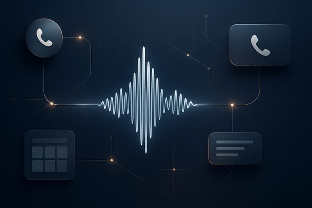 AI receptionist supporting small business front desk conversations