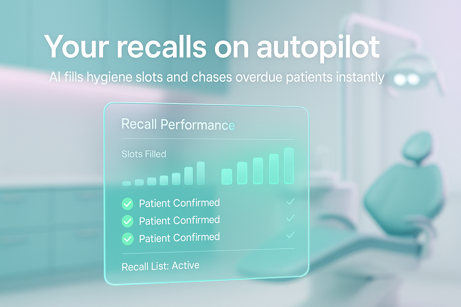 Dental practice reception managing recall lists and appointments