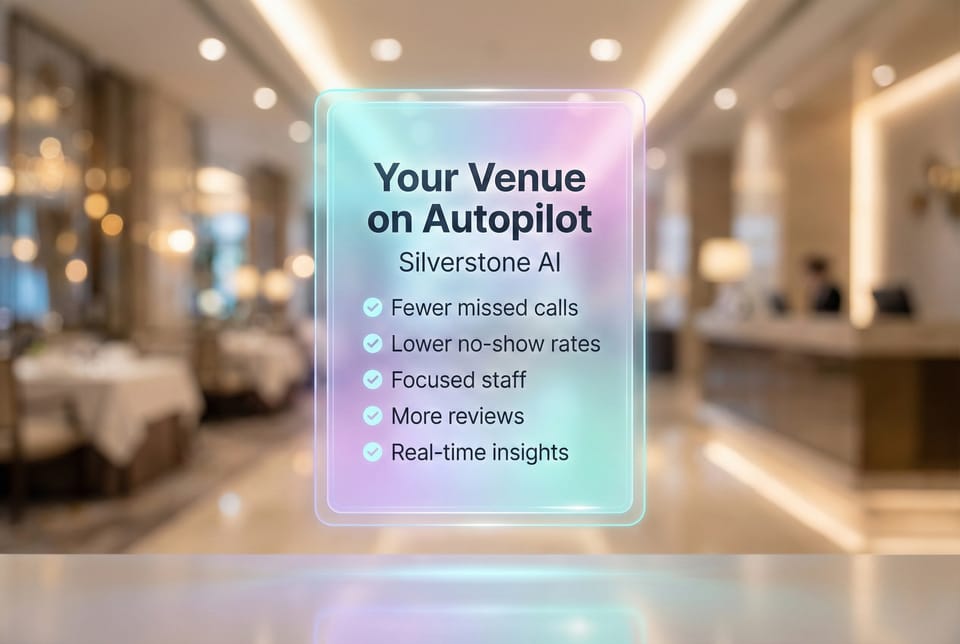 Hospitality team delivering great service while enquiries are handled automatically