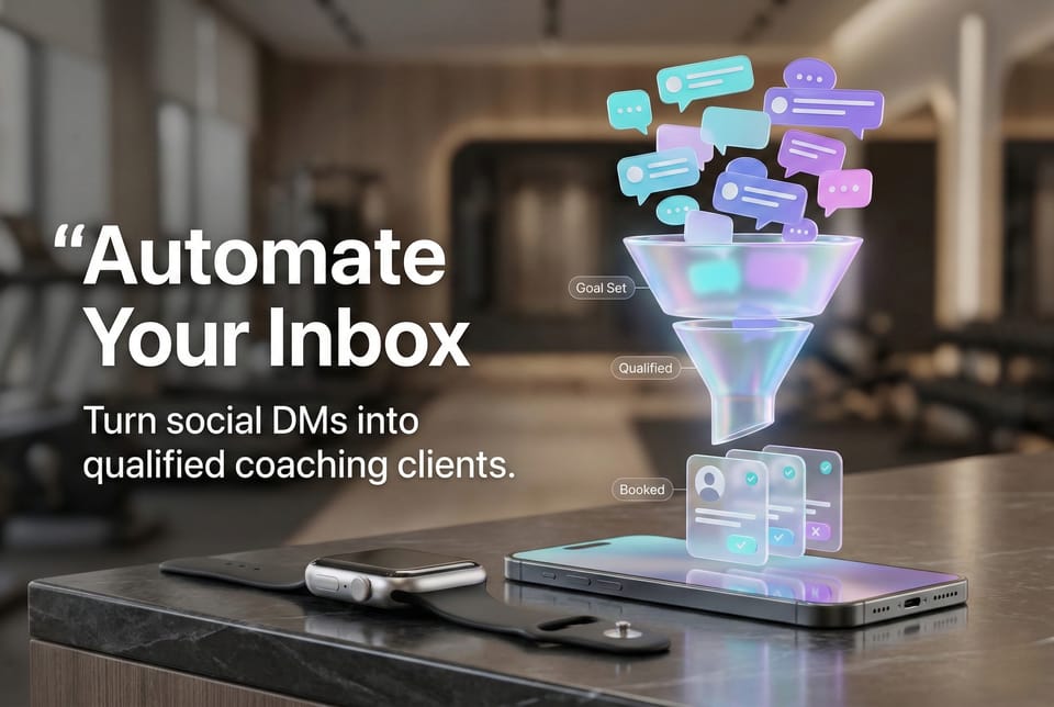 Creator reviewing qualified leads and booking links from their phone