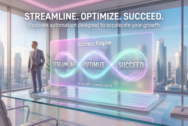 Futuristic city with flowing light trails